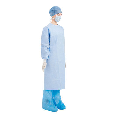 Tipo trasero completo del vestido quirúrgico AAMI llano 4 disponibles estéril